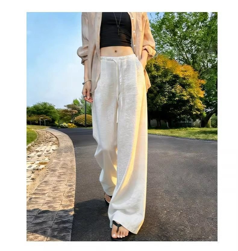 レディース パンツ コットン 綿 リネン 夏 秋冬 カジュアル 白 秋 冬 ロング ロングパンツ 麻