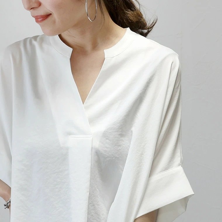 シャツ ボーダー ストライプ 無地 ゆったり 春夏 体型カバー 夏服 前開き Vネック 春 夏 シンプル 韓国ファッション カバーオール