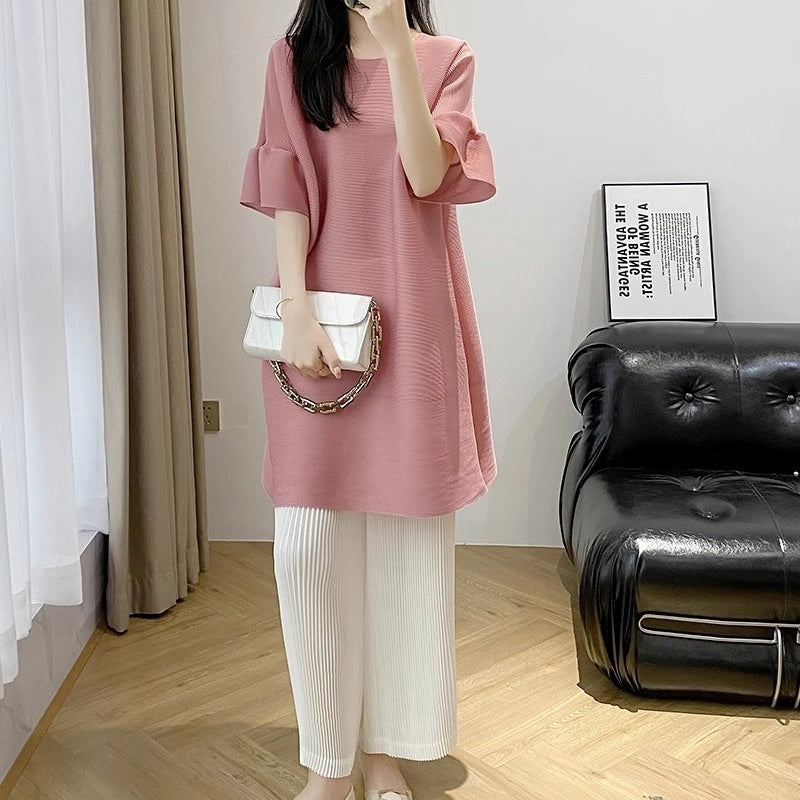 2way ワンピース ミニワンピース 5分袖 ラウンドネック チュニック かわいい 可愛い 大人可愛い きれいめ シンプル レトロ おしゃれ かっこいい カジュアル こなれ感 個性的 魅力的 主役級 存在感 抜け感 春 夏 ベーシック ナチュラル エレガント キュート フェミニン ガーリー 無地 女性用 レディース ママ OL 通勤 オフィス 学生 通学 デート お出かけ ランチ 旅行 休日 カフェ ショッピング コンパ 普段使い デイリー 着回し 重ね着 美脚 ワンサイズ トレンド モテ ゆったり