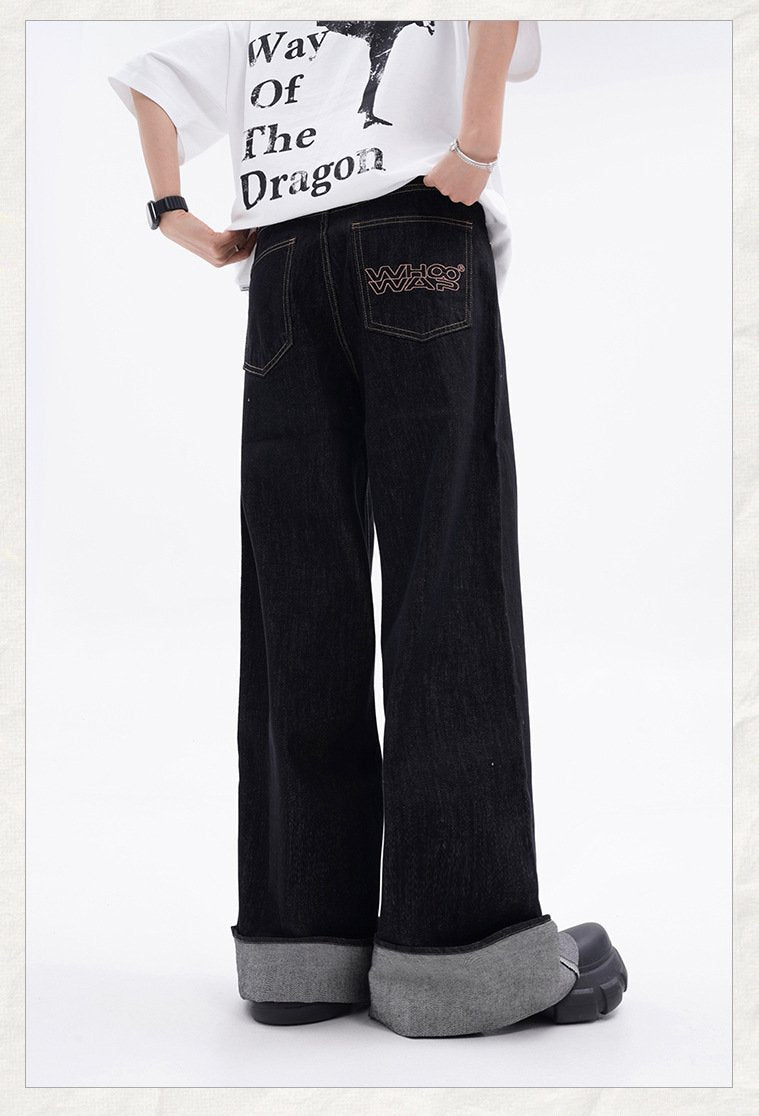 パンツ ゆったり ワイド カジュアル アメリカン レトロ ストレート ワイドパンツ ストリート