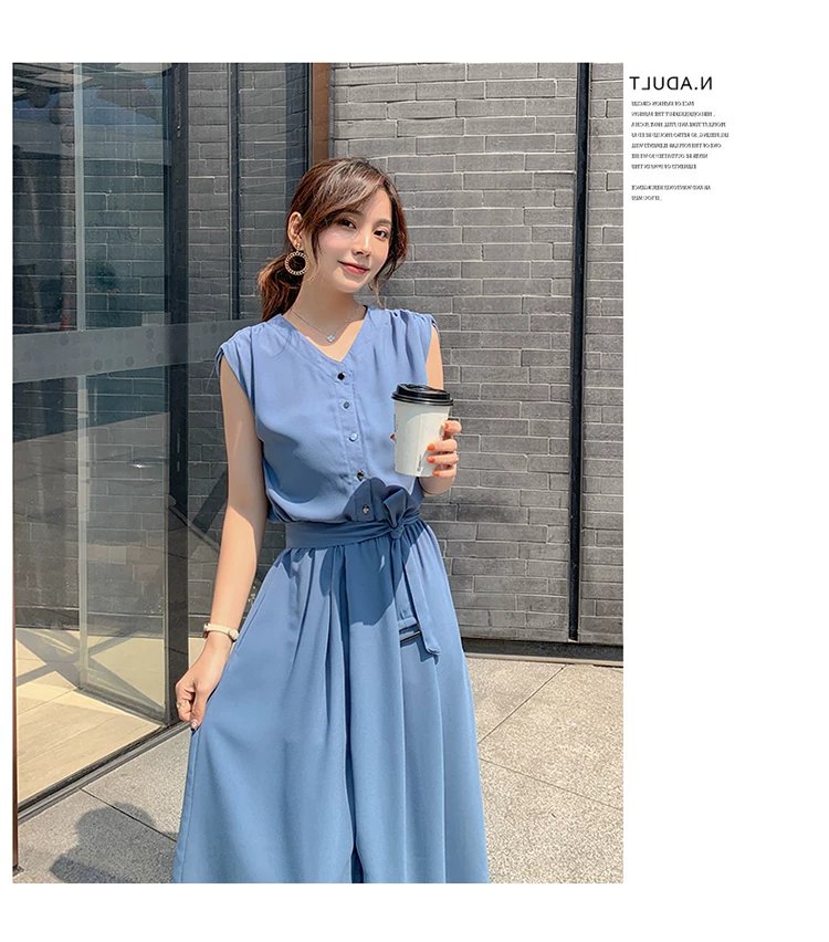 ワンピース ノースリーブ 無地 夏 きれいめ 通勤 春夏 袖なし Vネック シンプル ロング 上品 ウエストマーク