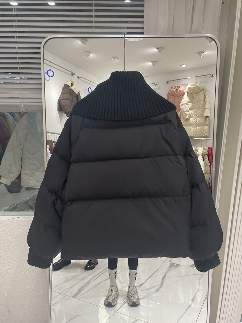 レディース ジャケット 長袖 無地 ゆったり コットン 綿 冬 カジュアル ショート 厚手 ポリエステル