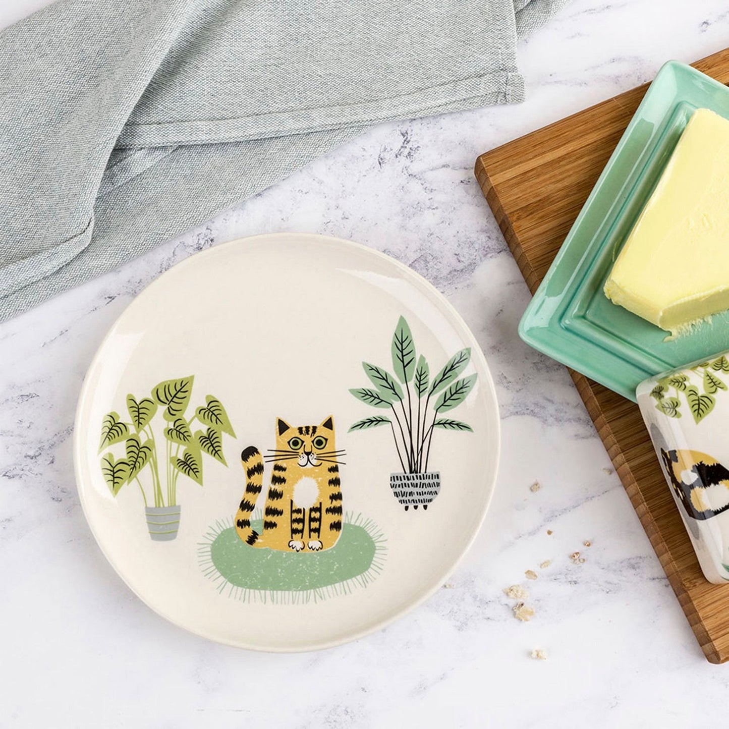 お皿 Hannah Turner ネコ Cat Side Plate