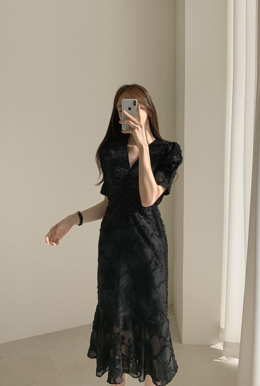ワンピース 半袖 無地 春夏 カジュアル きれいめ Vネック 春 夏 シンプル ロング 上品