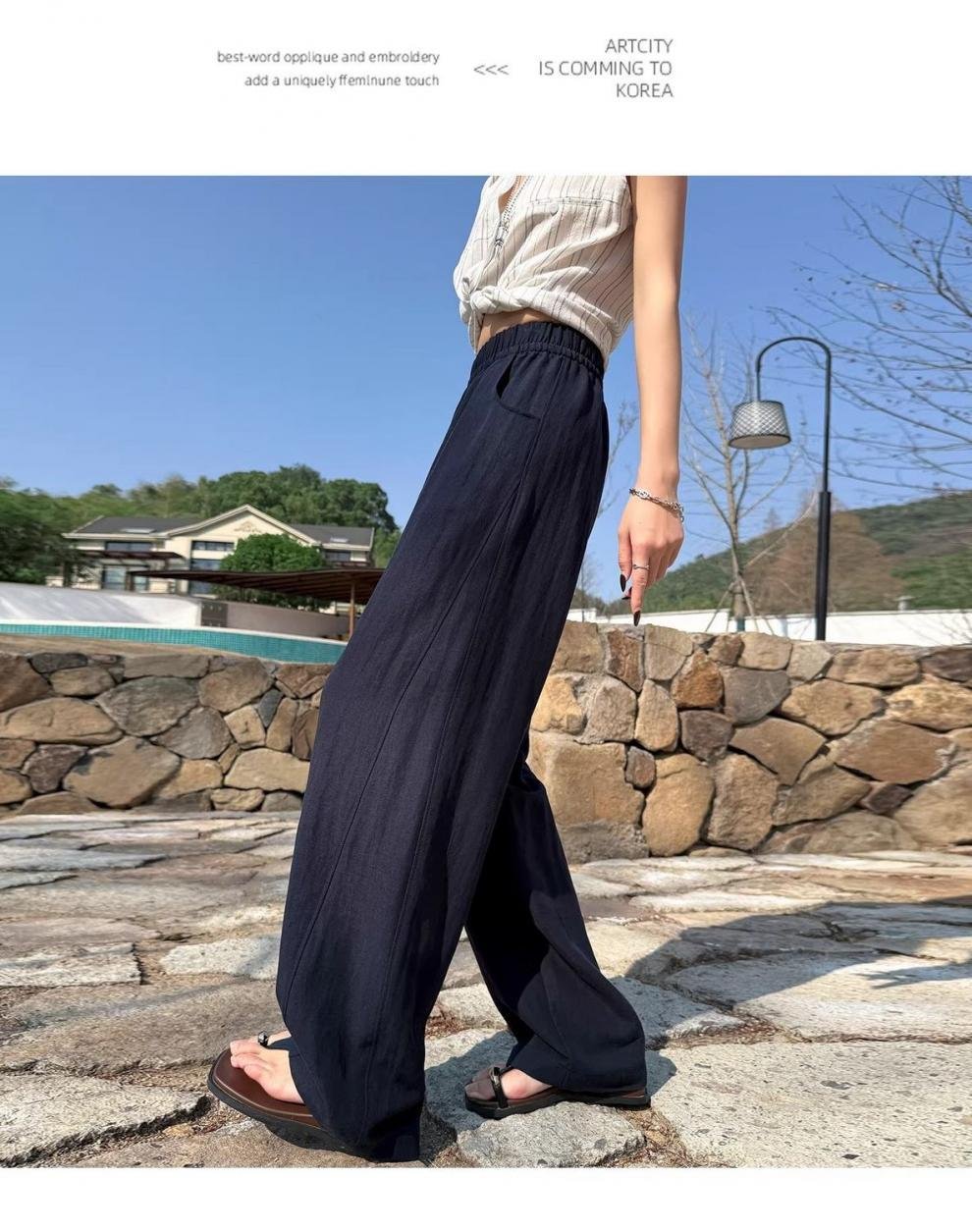 レディース パンツ ワイド リネン デニム 夏 秋冬 カジュアル きれいめ 通勤 秋 冬 ロング ワイドパンツ 薄手 ハイウエスト 都会的
