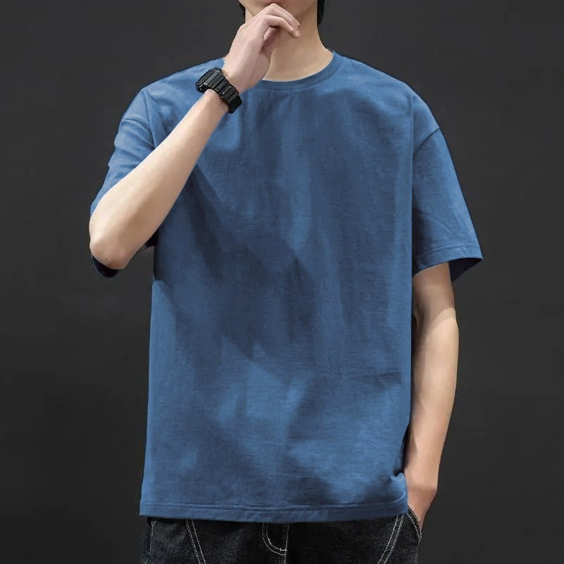 トップス Tシャツ カットソー 半袖 クルーネック プルオーバー ミディアム丈 シンプル レトロ おしゃれ かっこいい カッコイイ 格好いい カジュアル こなれ感 個性的 主役級 存在感 レトロ ラフ ルーズ 抜け感 オールシーズン ベーシック ナチュラル クール スポーティー クール 無地 男性用 メンズ サラリーマン パパ 学生 通学 デート お出かけ 旅行 休日 アウトドア カフェ ショッピング 普段使い デイリー 着回し 重ね着 M L XL 2XL 3XL 4XL 定番アイテム モテ 楽ちん