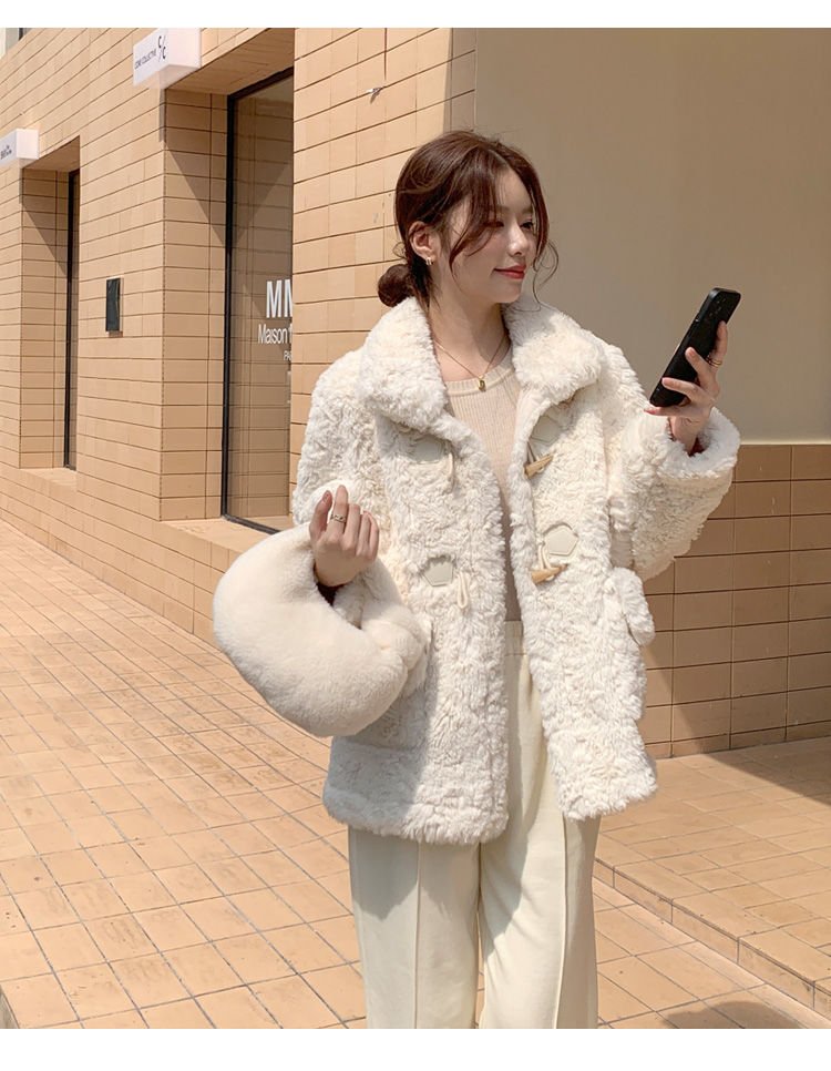 レディース コート 長袖 ゆったり 秋冬 秋 膝丈 冬 おしゃれ ファー フェイクファー ウール スタンドカラー ボタン