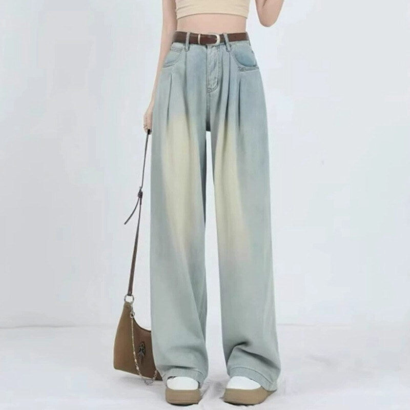 レディース パンツ ボトムス デニム  Gパン ストレートパンツ ロングパンツ デニムパンツ ロング ストリート ポケット ハイウエスト アメカジ タック ブルーデニム かわいい 大人可愛い きれいめ シンプル カジュアル 上品 おしゃれ こなれ感 ボーイッシュ メンズライク 抜け感 ベーシック アメリカン 無地 春 夏 秋 学生 学校 通学 お出かけ 休日 高原 ガーデン ショッピング カフェ 脚長 普段使い 着回し 定番 XS S M L XL 2XL 小さいサイズ 大きいサイズ ゆったり ブルー