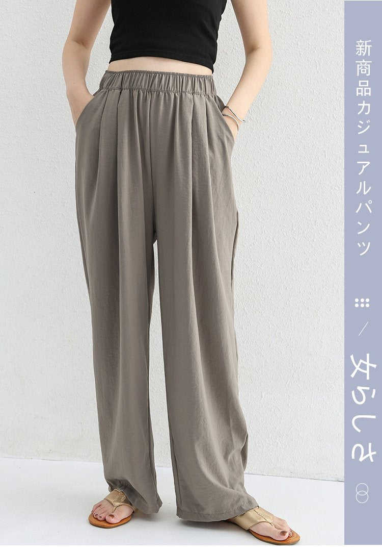 レディース パンツ ゆったり 春夏 カジュアル 春 夏 ポリエステル