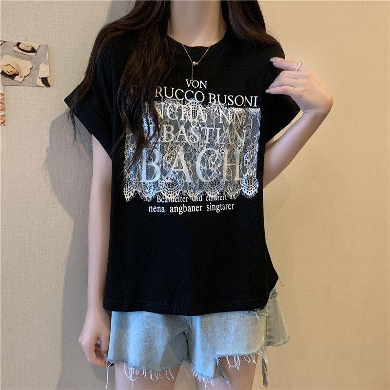 レディース Tシャツ 半袖 ゆったり コットン 綿 夏 きれいめ 通勤 体型カバー 春夏 膝丈 ラウンドネック シャツ ストレッチ