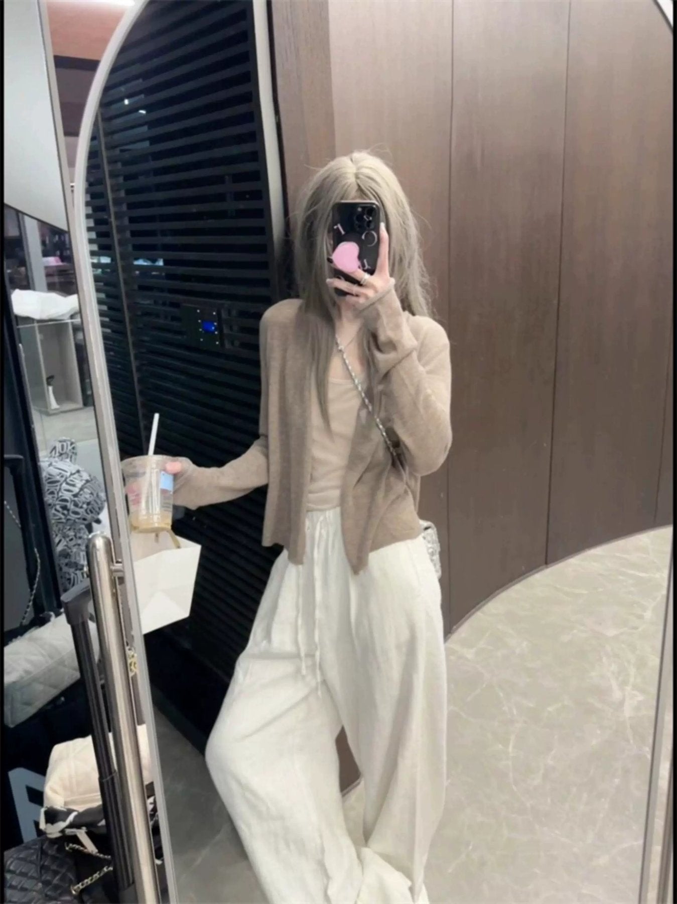 トップス ニット カーディガン 長袖 無地 ゆったり 春夏 カジュアル Vネック 春 夏 シンプル 薄手 キャミソール 羽織 レギュラー ポリエステル ショール