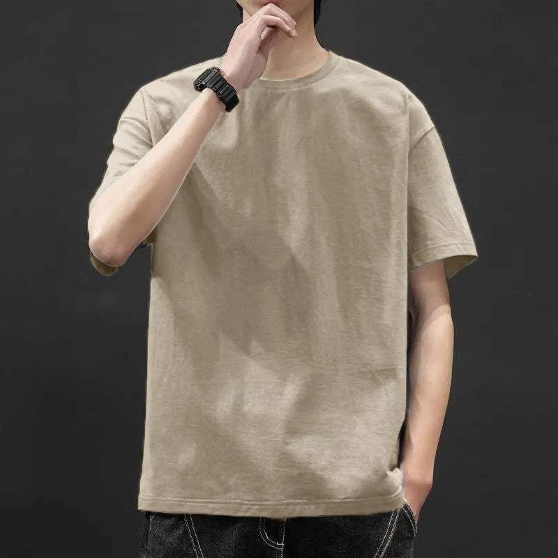 トップス Tシャツ カットソー 半袖 クルーネック プルオーバー ミディアム丈 シンプル レトロ おしゃれ かっこいい カッコイイ 格好いい カジュアル こなれ感 個性的 主役級 存在感 レトロ ラフ ルーズ 抜け感 オールシーズン ベーシック ナチュラル クール スポーティー クール 無地 男性用 メンズ サラリーマン パパ 学生 通学 デート お出かけ 旅行 休日 アウトドア カフェ ショッピング 普段使い デイリー 着回し 重ね着 M L XL 2XL 3XL 4XL 定番アイテム モテ 楽ちん
