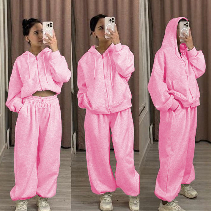 レディース トップス セーター パーカー セットアップ ジョガーパンツ ロング 長袖 ドロップショルダー フード ワイド オーバーサイズ ファスナー ポケット 前開き 大人可愛い おしゃれ かっこいい こなれ感 ラフ 個性的 主役級 存在感 無地 秋 冬 ロングシーズン ママ お出かけ 旅行 ジム 公園 女子会 韓国 オルチャン 楽ちん 体型カバー 普段使い インスタ映え S M L XL 2XL 3XL 大きいサイズ ゆったり ゆる 黒 ブラック グレー ワインレッド ネイビー