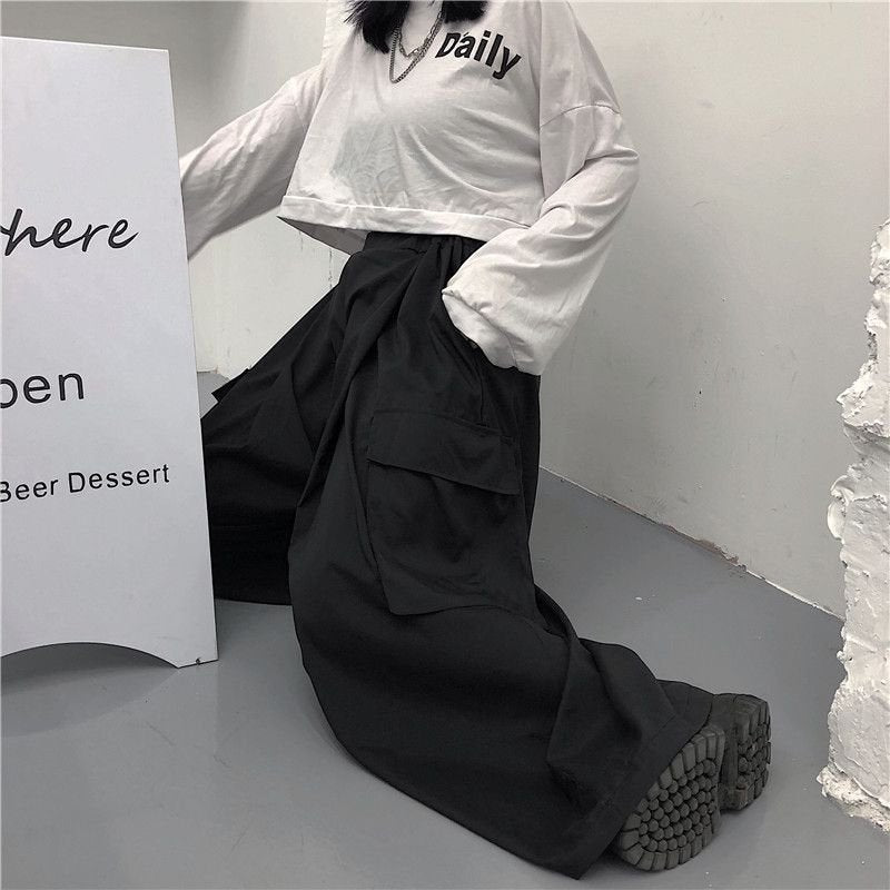 レディース パンツ スカート ゆったり ワイド デニム 春夏 きれいめ 通勤 大きいサイズ 春 夏 黒 ロング ワイドパンツ ポケット ハイウエスト タイ 都会的 ポリエステル