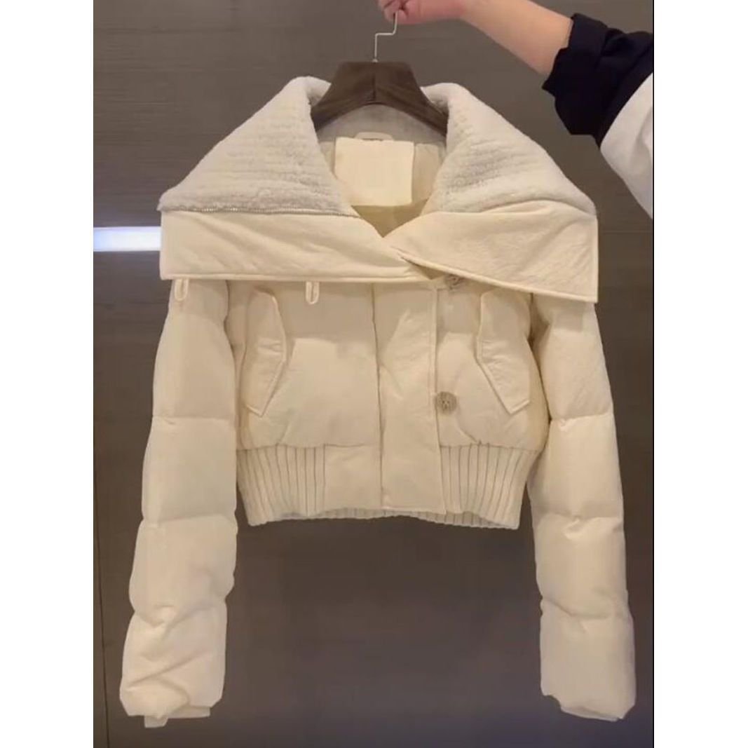 レディース ジャケット 長袖 無地 ゆったり コットン 綿 秋冬 秋 きれいめ 通勤 オフィス 体型カバー ショート シンプル 冬 厚手 アウター ポリエステル