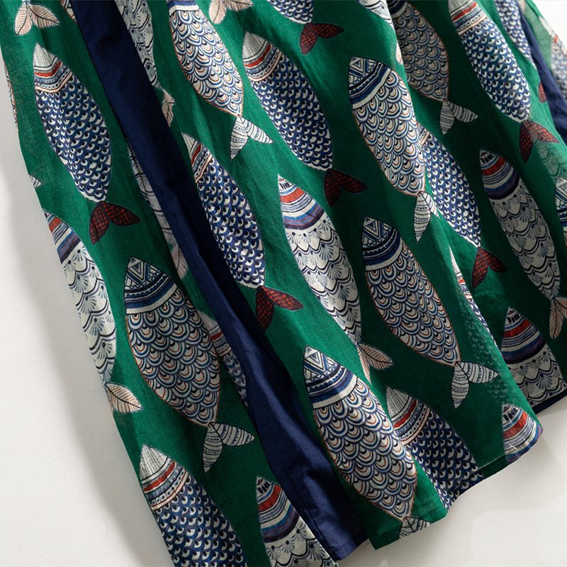 ワンピース ノースリーブ きれいめ 袖なし ロング 上品 スタンドカラー コットン