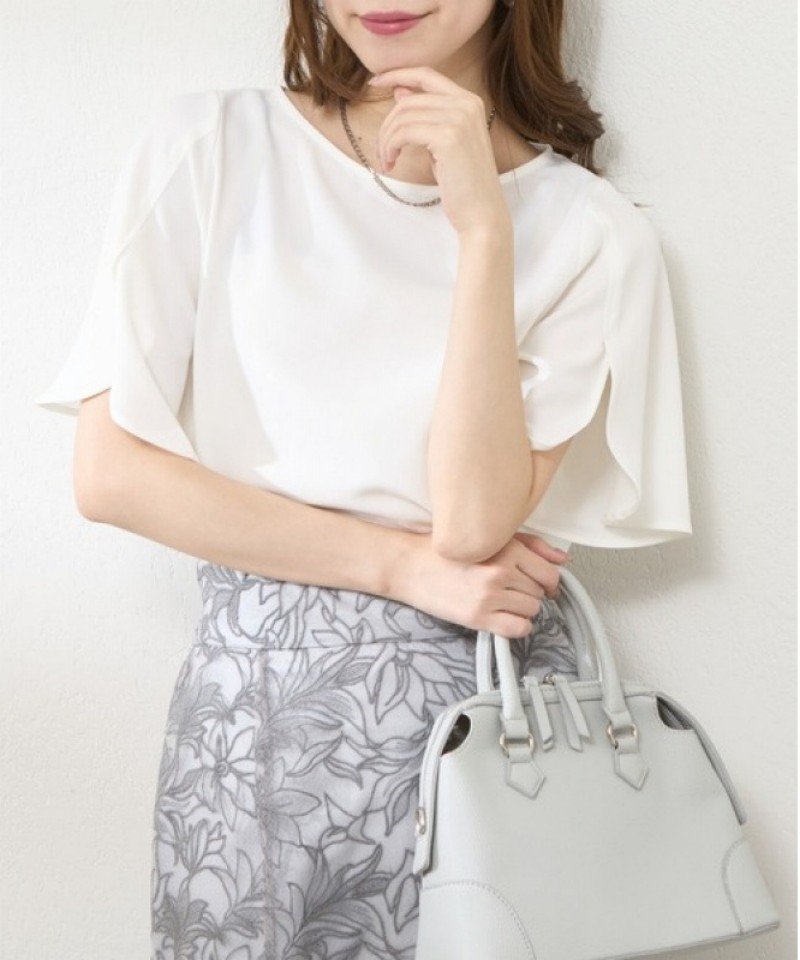 レディース ブラウス シャツ 無地 ゆったり 春夏 きれいめ 通勤 オフィス 体型カバー 前開き 春 夏 ラウンドネック レース シンプル シフォン レギュラー