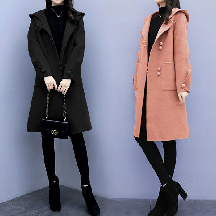 レディース コート アウター 上着 羽織 前開き ロングコート 膝下 ロング フード ストレート Iライン ポケット ボタン 大人可愛い きれいめ シンプル 上品 おしゃれ こなれ感 個性的 エレガント 主役級 存在感 抜け感 都会的 無地 秋 冬 ロングシーズン ママ OL 通勤 デート お出かけ 旅行 公園 女子会 韓国 オルチャン 楽ちん 暖かい 防寒 体型カバー 普段使い 着回し トレンド 流行 インスタ映え M L XL 2XL 3XL 大きいサイズ 黒 ブラック オレンジ ブルー 緑 グリ