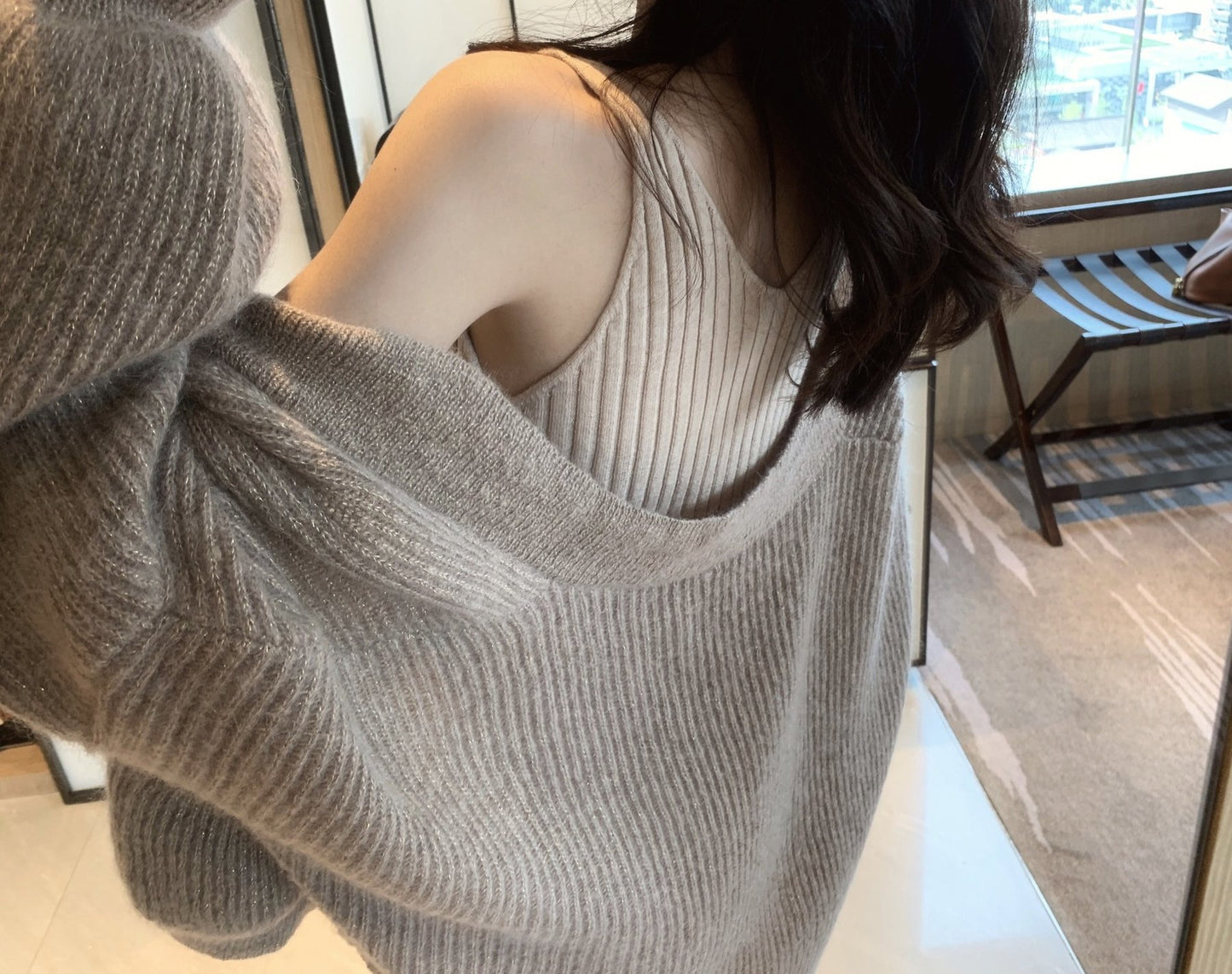 レディース ニット カーディガン 長袖 無地 ゆったり 春夏 きれいめ 通勤 オフィス 体型カバー Vネック 春 ショート 夏 ラウンドネック シンプル アウター ボタン ポリエステル ショール