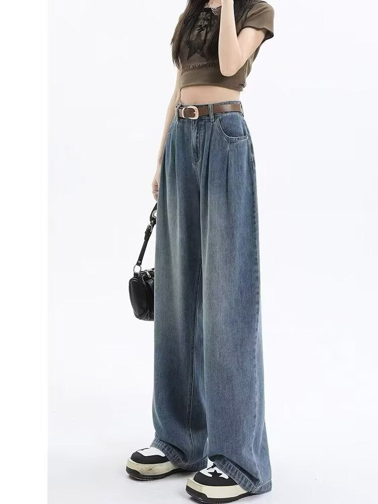 レディース パンツ ボトムス デニム  Gパン ストレートパンツ ロングパンツ デニムパンツ ロング ストリート ポケット ハイウエスト アメカジ タック ブルーデニム かわいい 大人可愛い きれいめ シンプル カジュアル 上品 おしゃれ こなれ感 ボーイッシュ メンズライク 抜け感 ベーシック アメリカン 無地 春 夏 秋 学生 学校 通学 お出かけ 休日 高原 ガーデン ショッピング カフェ 脚長 普段使い 着回し 定番 XS S M L XL 2XL 小さいサイズ 大きいサイズ ゆったり ブルー