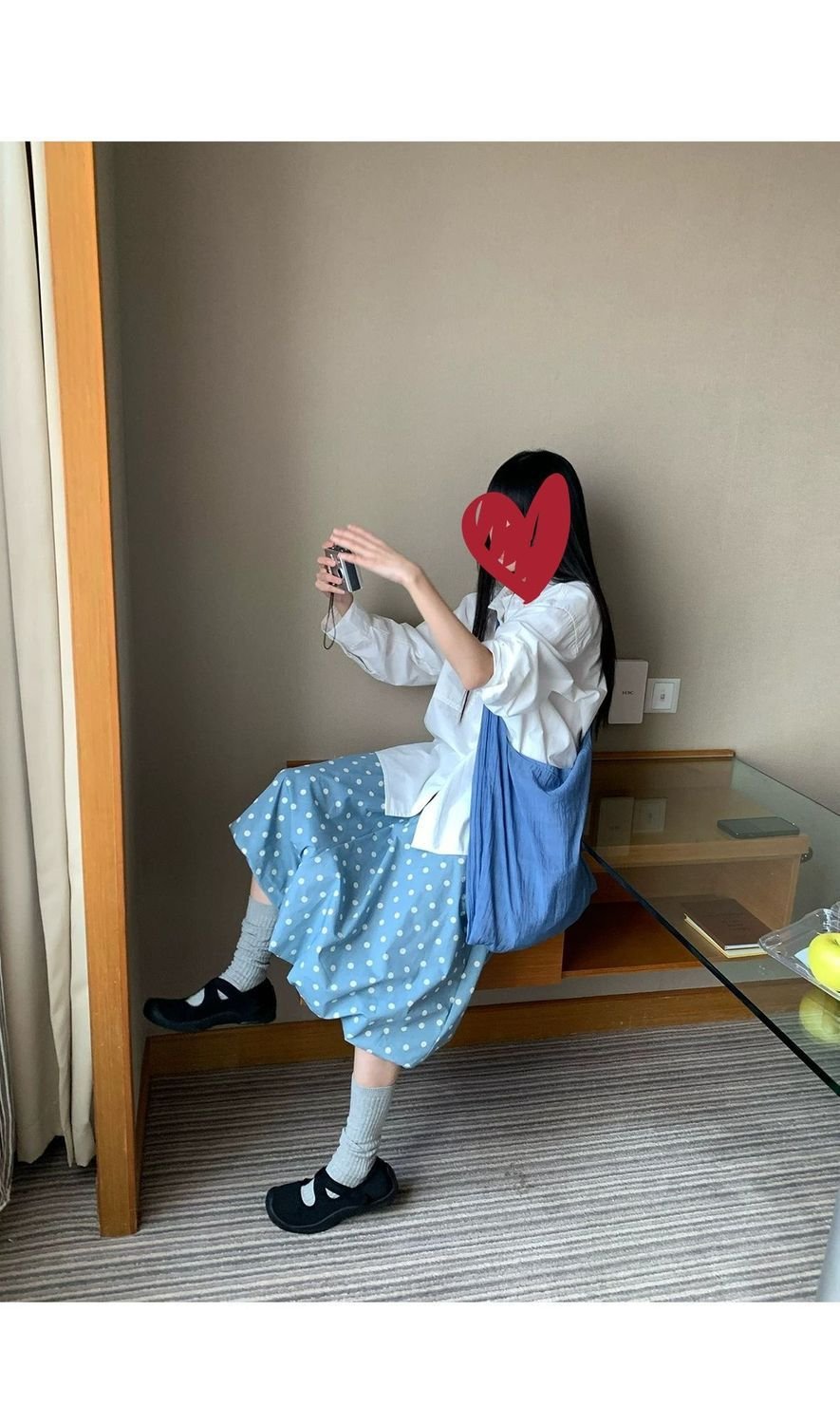 パンツ スカート ドット柄 春夏 カジュアル 体型カバー 春 夏 韓国ファッション ロング 切り替えデザイン ポリエステル ドット