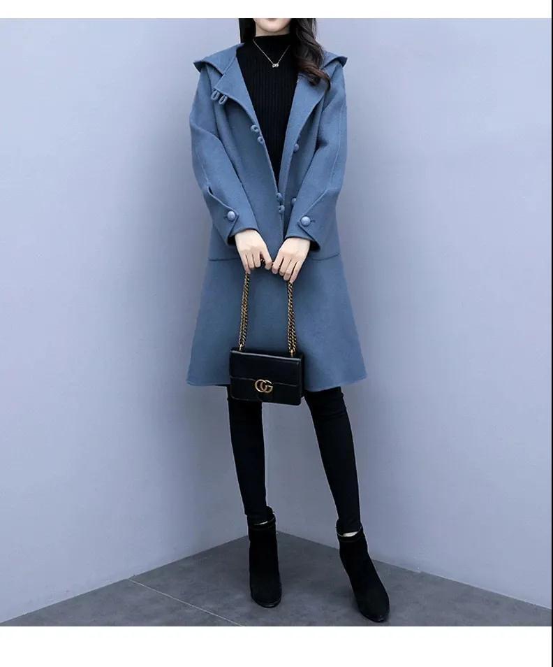 レディース コート アウター 上着 羽織 前開き ロング 長袖 フード ストレート Iライン ポケット 2way ボタン 大人可愛い きれいめ 上品 おしゃれ こなれ感 個性的 クール エレガント 主役級 存在感 無地 秋 冬 ロングシーズン ママ 通勤 通学 デート お出かけ パーティー イベント 旅行 女子会 韓国 オルチャン 体型カバー 普段使い レイヤード インスタ映え S M L XL 2XL 3XL 大きいサイズ ゆったり ゆる 黒 ブラック ブルー くすみ