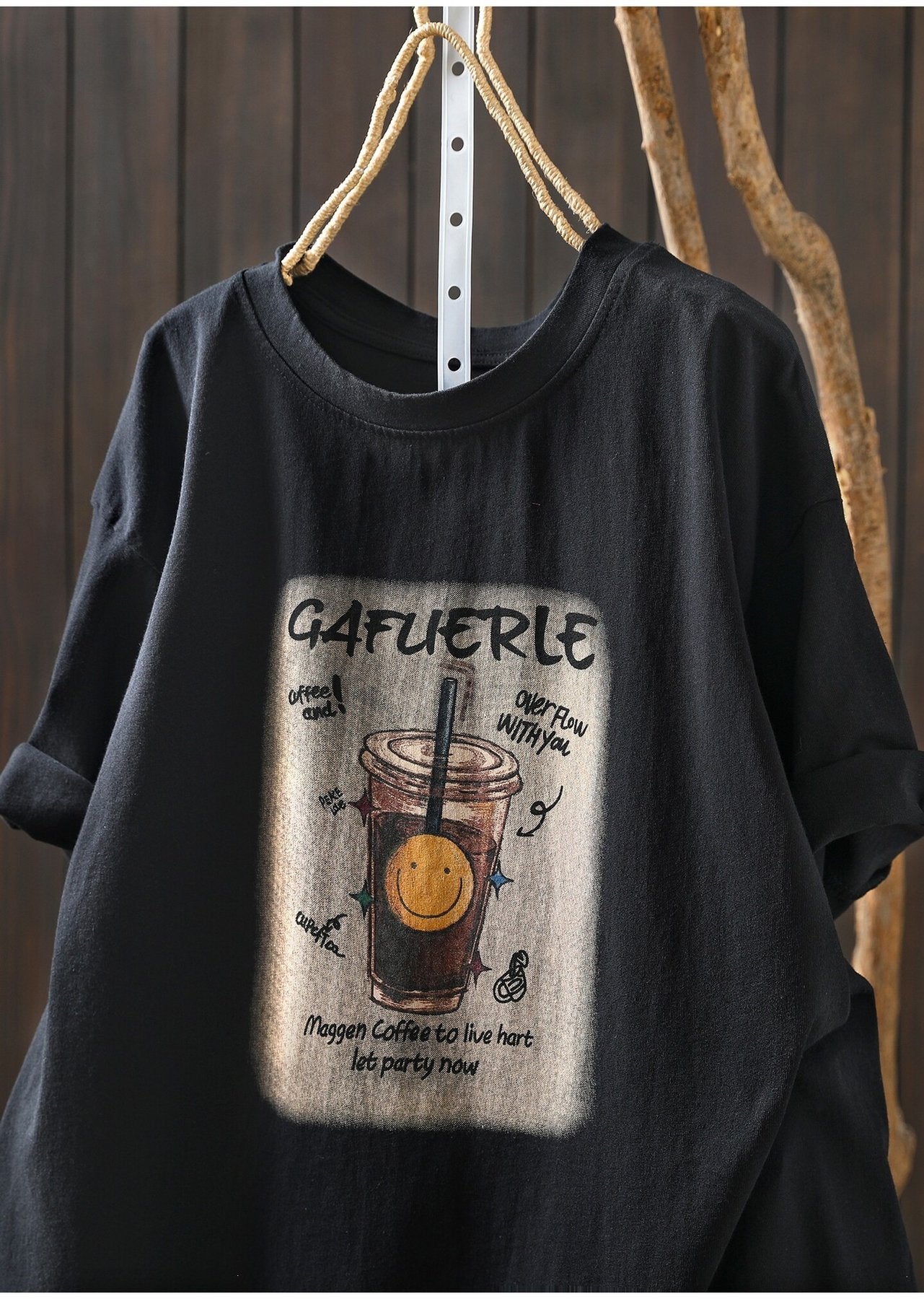 レディース シャツ Tシャツ 半袖 プリント ゆったり コットン 綿 春夏 カジュアル 体型カバー おしゃれ 前開き 春 夏 ラウンドネック シンプル 黒 プルオーバー