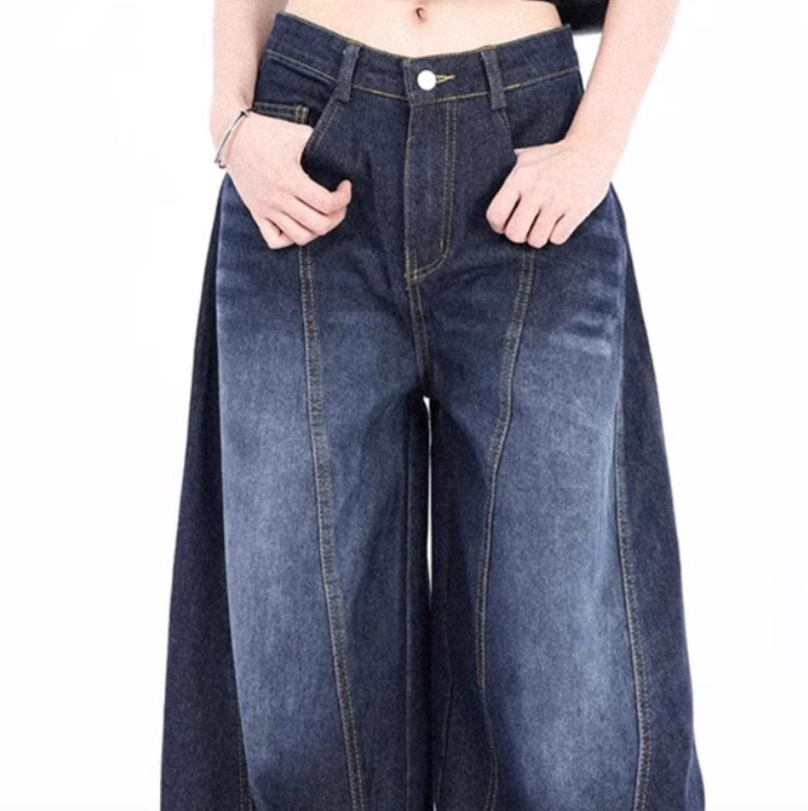 レディース パンツ ボトムス Gパン ロングパンツ ワイドパンツ デニムパンツ 丈長 フルレングス ストリート ポケット ハイウエスト カジュアル おしゃれ かっこいい メンズライク マニッシュ ベーシック アメリカン アクティブ ワイルド バックプリント オールシーズン お出かけ 休日 ショッピング ライブ カフェ フェス ランチ 体型カバー 美脚 脚長 普段使い 着回し トレンド 流行 インスタ映え 定番 S M L XL 2XL 3XL 小さいサイズ 大きいサイズ ビッグ ゆったり ゆる ブルー 青