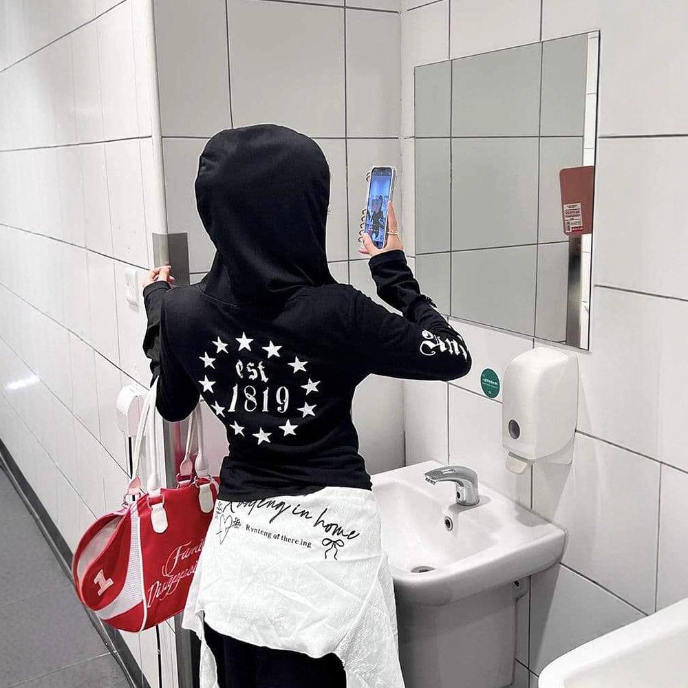 レディース トップス Tシャツ カットソー 長袖 プリント スリム コットン 綿 夏 秋冬 カジュアル 春夏 ホワイト 膝丈 秋 タイト 冬 ブラック 細身 シャツ フード タイ ストレッチ 着痩せ