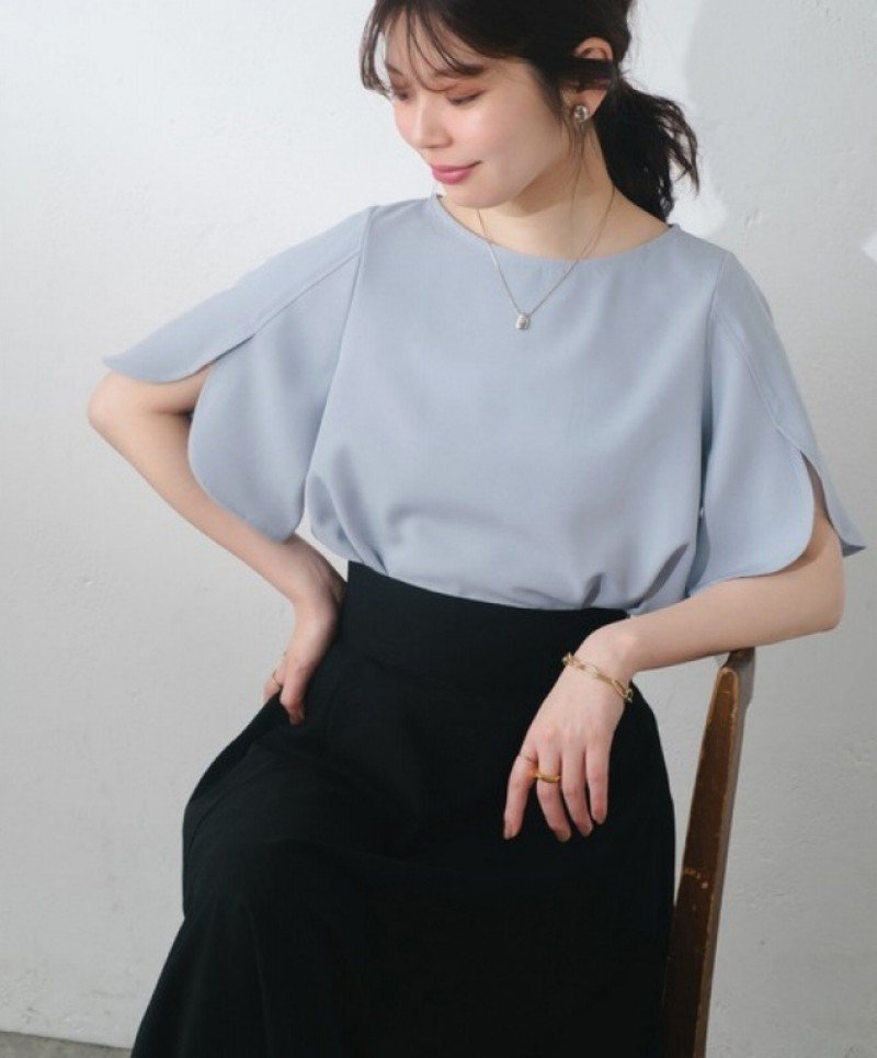 レディース ブラウス シャツ 無地 ゆったり 春夏 きれいめ 通勤 オフィス 体型カバー 前開き 春 夏 ラウンドネック レース シンプル シフォン レギュラー
