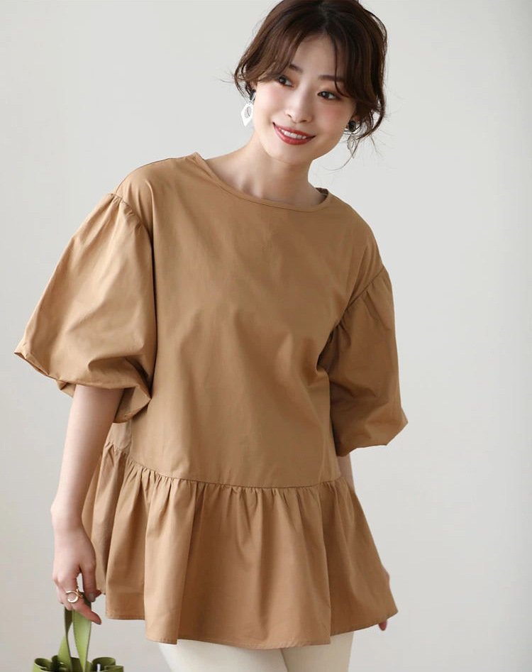 レディース シャツ トップス ゆったり 春夏 きれいめ 通勤 前開き 春 夏 ラウンドネック 韓国ファッション