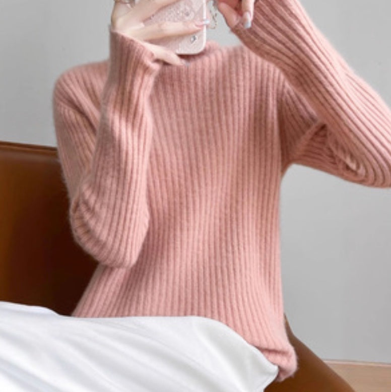 レディース トップス ニット セーター 長袖 ハイネック タートルネック リブニット かわいい 大人可愛い きれいめ シンプル 上品 おしゃれ レトロ こなれ感 ガーリー 抜け感 ラブリー キュート ベーシック アクティブ ナチュラル シック 無地 秋 冬 デート お出かけ 女子会 休日 カフェ ランチ 重ね着 楽ちん 暖かい 防寒 普段使い 着回し レイヤード 定番 M L XL 2XL 小さいサイズ 大きいサイズ 白 ホワイト 黒 ブラック 紫 グレー オフホワイト ベージュ レッド パープル 赤