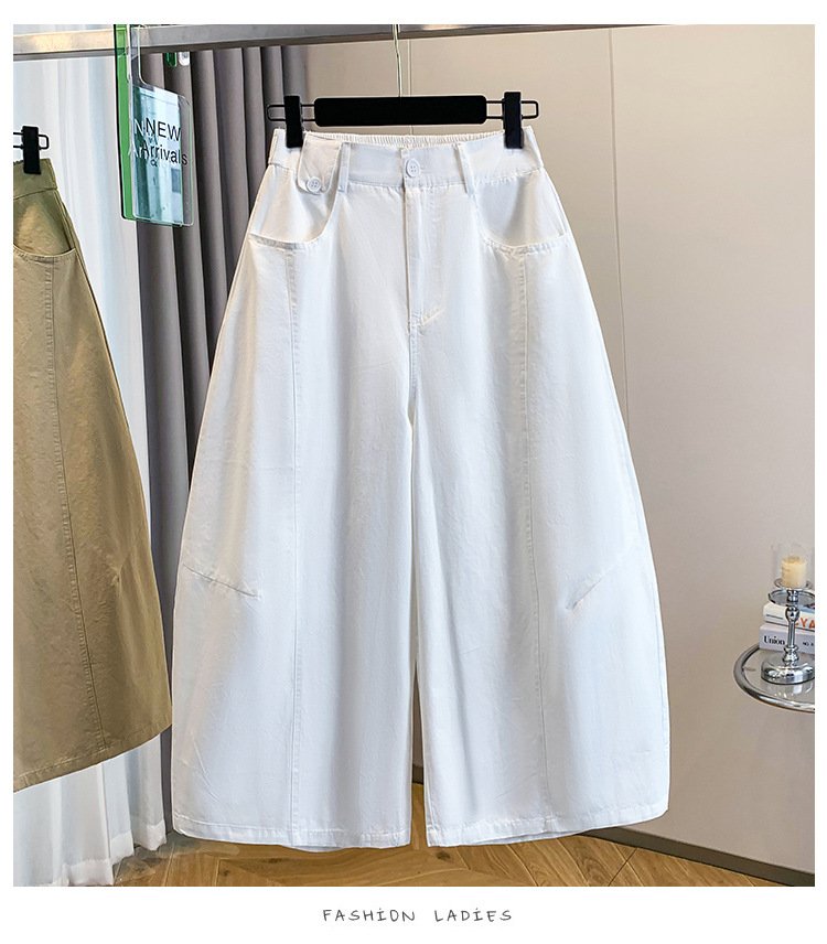 レディース パンツ ワイド スリム コットン 綿 春夏 きれいめ 通勤 春 夏 ロング おしゃれ ワイドパンツ ハイウエスト タイ 都会的