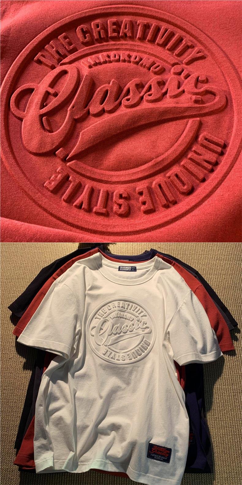 レディース Tシャツ 半袖 プリント ゆったり コットン 綿 カジュアル レトロ 体型カバー 大きいサイズ 男女兼用 ラウンドネック シャツ