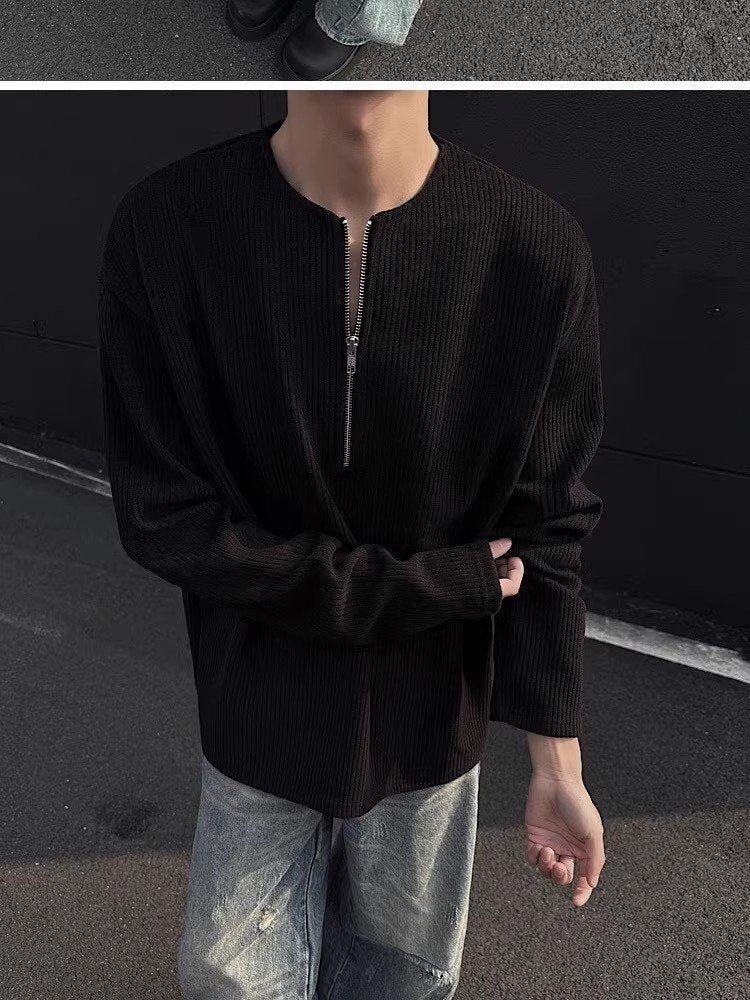 Tシャツ コート 長袖 無地 ゆったり 春 秋冬 春夏 ラウンドネック 秋 シンプル 冬 シャツ ハーフ ポリエステル
