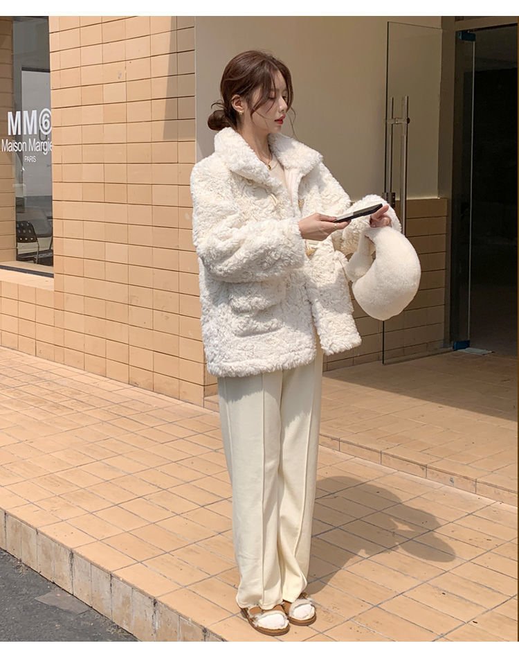 レディース コート 長袖 ゆったり 秋冬 秋 膝丈 冬 おしゃれ ファー フェイクファー ウール スタンドカラー ボタン