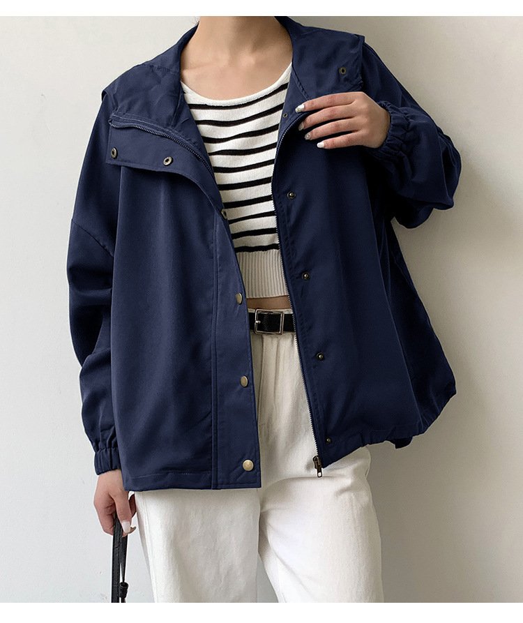 レディース ジャケット 長袖 無地 ゆったり コットン 綿 春夏 カジュアル 体型カバー Vネック 春 ショート 夏 膝丈 シンプル ボタン
