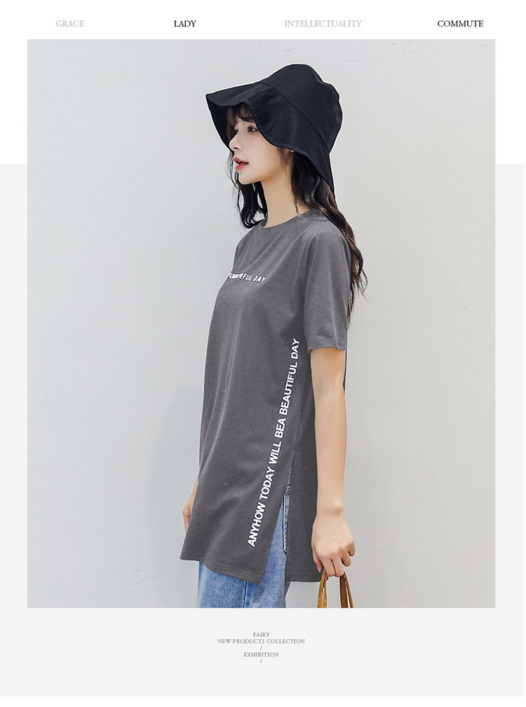 レディース Tシャツ 半袖 プリント ゆったり 春夏 カジュアル 春 夏 ラウンドネック シャツ ミディアム