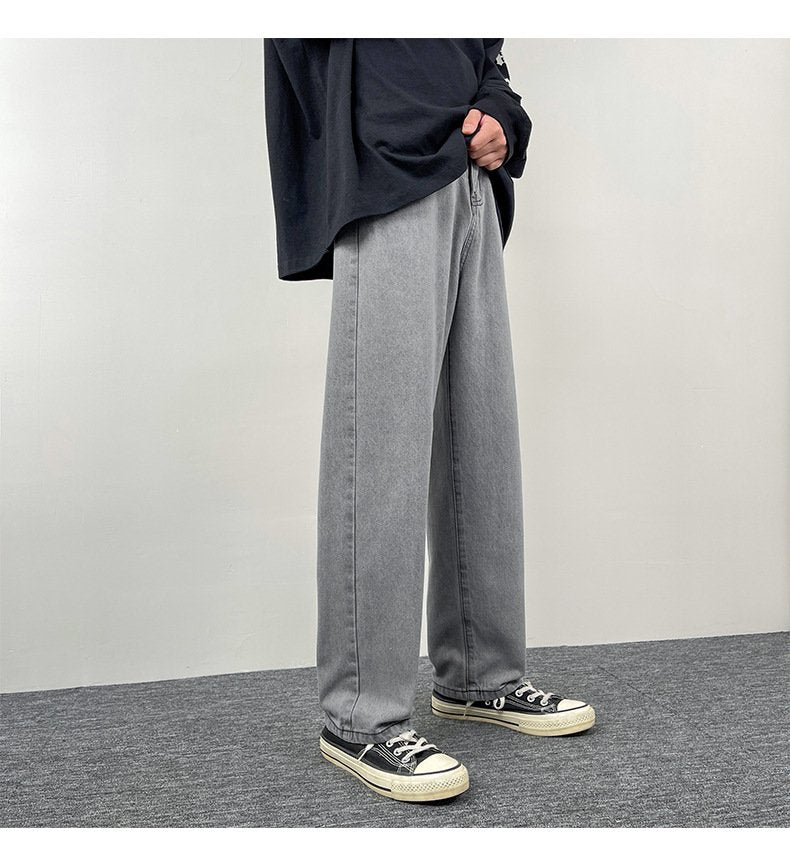 パンツ ゆったり ワイド カジュアル アメリカン ブラック ストレート ワイドパンツ ストリート