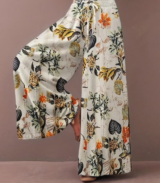 レディース パンツ ボトムス ワイドパンツ ロング 大人可愛い カジュアル おしゃれ かっこいい レトロ アジアン エスニック エキゾチック こなれ感 ラフ ルーズ 個性的 存在感 ナチュラル 花柄 ボタニカル 総柄 春 夏 ママ 通勤 学生 デート お出かけ お泊まり アウトドア イベント リゾート 旅行 海 プール ビーチ 女子会 休日 バカンス お家時間 美脚 普段使い トレンド インスタ映え 定番 L XL 2XL 3XL 4XL 大きいサイズ ゆったり ホワイト 黒