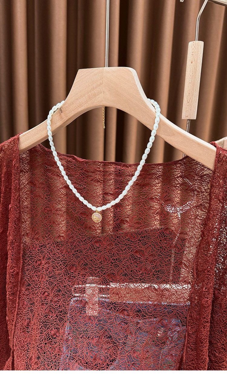 レディース カーディガン 長袖 花柄 無地 春夏 きれいめ 通勤 春 ショート 夏 レース シンプル 上品 タイ アウター ポリエステル ショール