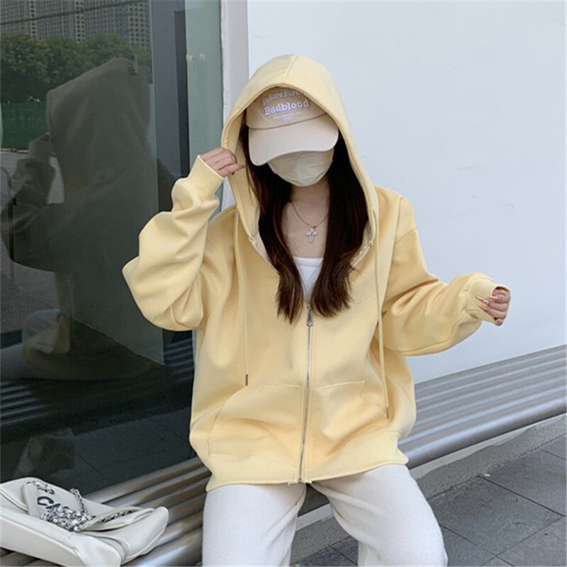 レディース トップス パーカー トレーナー 前開き 長袖 フード ストリート ポケット 前開き かわいい シンプル カジュアル おしゃれ かっこいい こなれ感 ラフ メンズライク スポーティー ルーズ クール とろみ感 抜け感 無地 春 秋 冬 学生 学校 通学 部活 ジム 公園 休日 重ね着 お揃い 楽ちん 普段使い 着回し トレンド S M L XL 白 ホワイト 黒 ブラック 紫 ライトグレー ダークグレー イエロー ピンク ブルー レッド くすみ アプリコット ネイビー ライトブルー