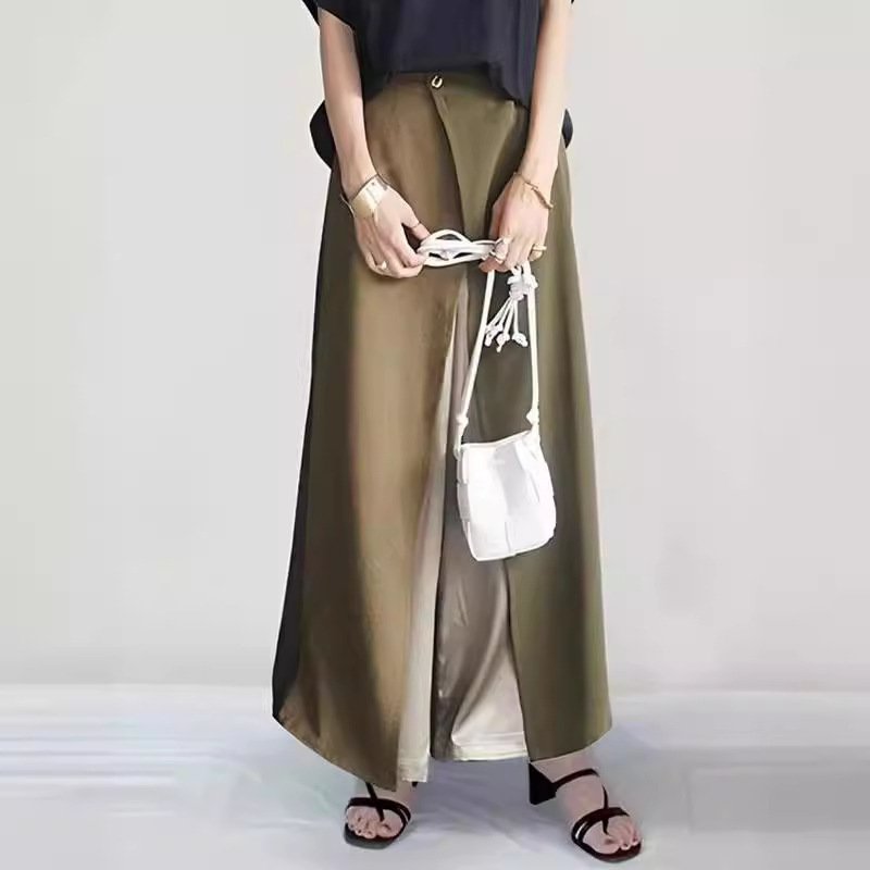 レディース トップス パンツ ボーダー ストライプ ワイド 春夏 きれいめ 春 夏 上品 ワイドパンツ 切り替えデザイン セットアップ ポリエステル