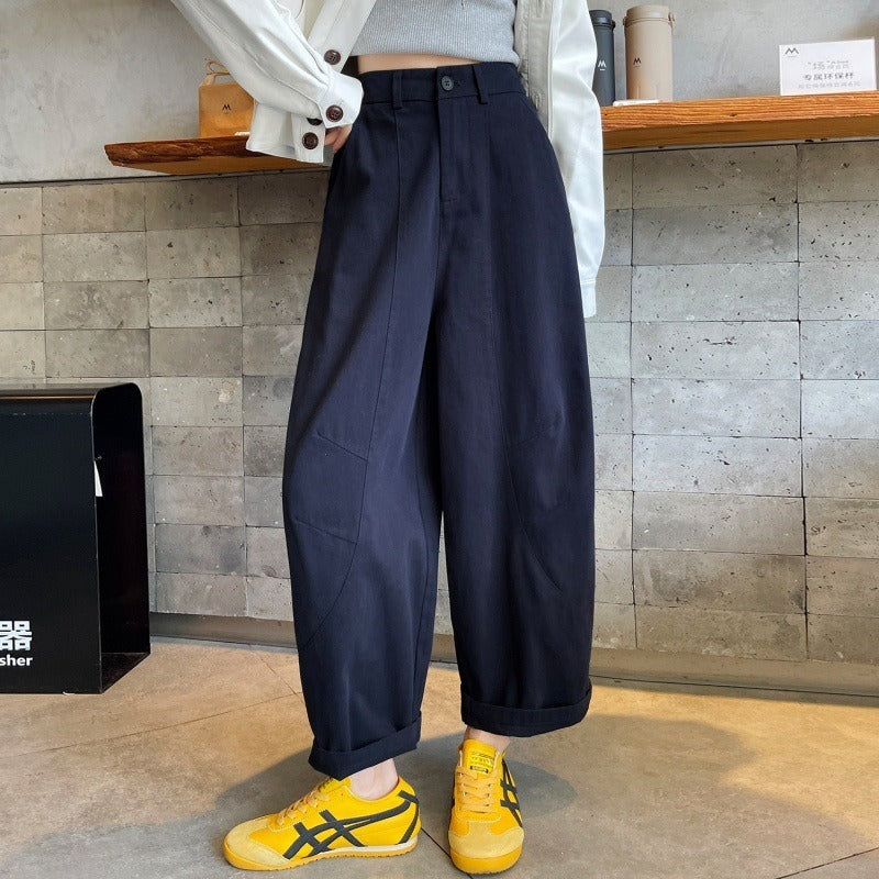 レディース ボトムス パンツ コットンパンツ ワイドパンツ カーブパンツ ワイドカーブパンツ コットン ボリューム ワイド ファスナー ポケット ハイウエスト 綿 かわいい 大人可愛い シンプル カジュアル おしゃれ かっこいい こなれ感 ラフ ルーズ 主役級 存在感 抜け感 キュート ベーシック ナチュラル 無地 デート お出かけ 女子会 休日 ショッピング カフェ 体型カバー 美脚 脚長 普段使い 着回し スタイルアップ スタイリッシュ XS S M L XL 2XL 3XL