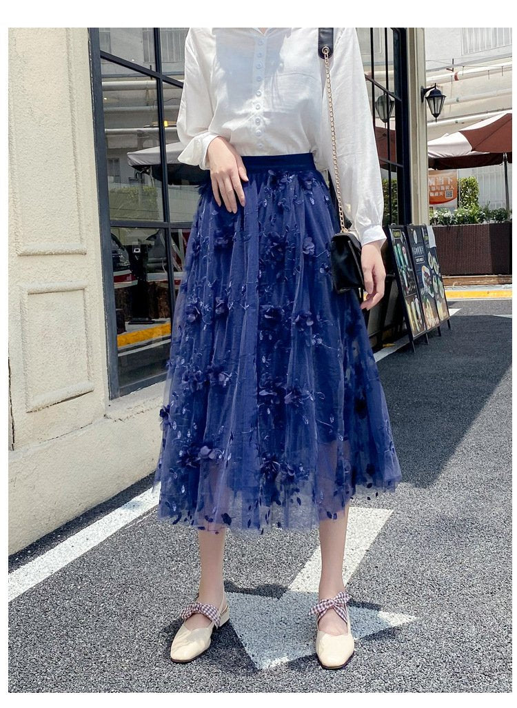 レディース スカート 無地 春 きれいめ 通勤 大きいサイズ ボトムス シンプル 刺繍 ブラック ロング Aライン 切り替えデザイン レッド ハイウエスト アプリコット ネイビー ロングスカート ポリエステル