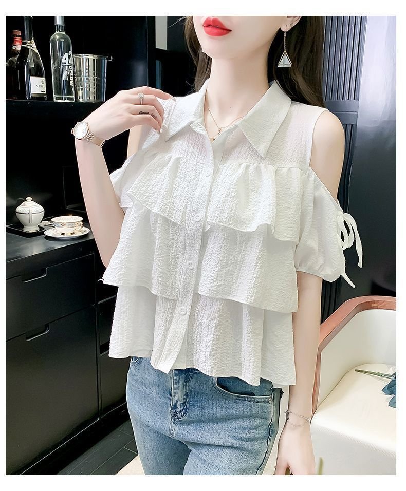 レディース シャツ 半袖 ゆったり 春夏 前開き プリーツ 春 夏 膝丈 ポリエステル