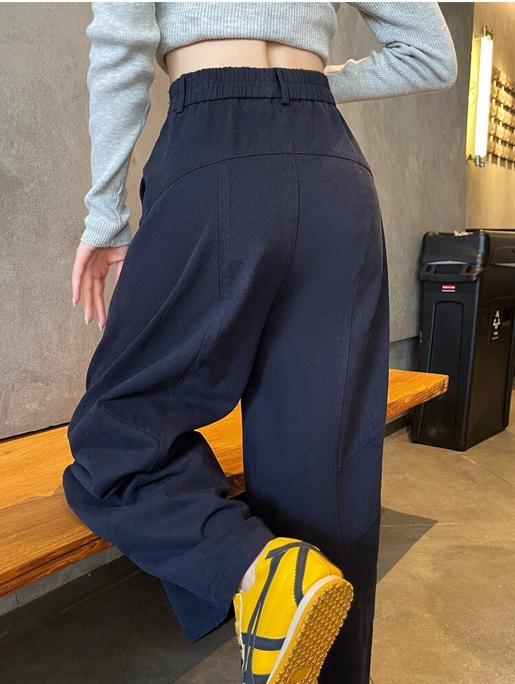 レディース ボトムス パンツ コットンパンツ ワイドパンツ カーブパンツ ワイドカーブパンツ コットン ボリューム ワイド ファスナー ポケット ハイウエスト 綿 かわいい 大人可愛い シンプル カジュアル おしゃれ かっこいい こなれ感 ラフ ルーズ 主役級 存在感 抜け感 キュート ベーシック ナチュラル 無地 デート お出かけ 女子会 休日 ショッピング カフェ 体型カバー 美脚 脚長 普段使い 着回し スタイルアップ スタイリッシュ XS S M L XL 2XL 3XL