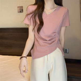 レディース Tシャツ 半袖 プリント ゆったり コットン 綿 カジュアル レトロ 体型カバー 大きいサイズ 男女兼用 ラウンドネック シャツ