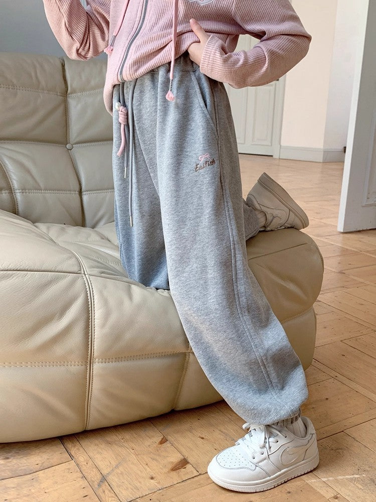 レディース パンツ ゆったり 春 秋 カジュアル ボトムス ロング ロングパンツ スウェットパンツ スウェット