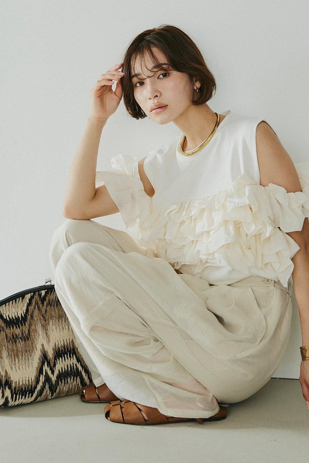 レディース トップス Tシャツ ノースリーブ 無地 コットン 綿 春夏 袖なし 春 夏 シンプル 刺繍 シャツ 切り替えデザイン